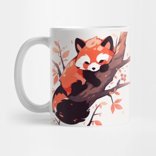 Red panda sleeping in a tree Mug